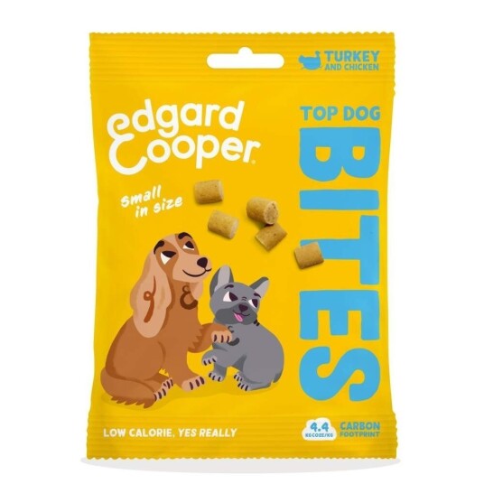 Edgard & Cooper Top Dog Bites Kalkun & Kylling 50 G