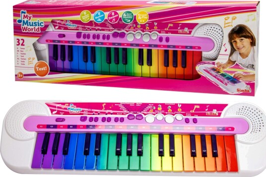 Simba Toys My Music World Pink Keyboard - Multi/patterned - ONE SIZE