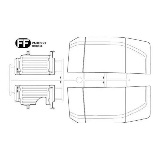 Tamiya 19007444   FF Parts Scania 770 56371