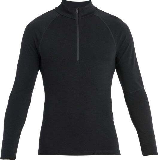Icebreaker Men's Merino 300 MerinoFine Polar Long Sleeve Half Zip Black XL