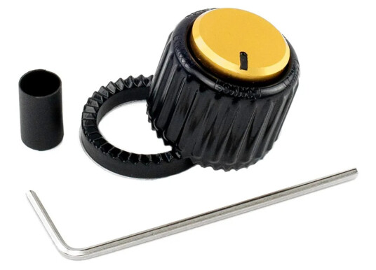 D'addario PW-LNL-01BG LokNob Large Plastic Black/Gold