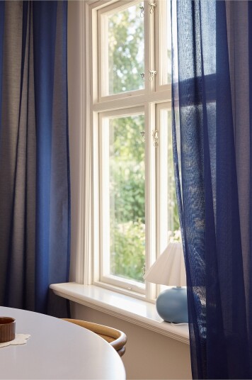Jotex Voilegardin 2pakke Midnattblå ALBA 174007911300