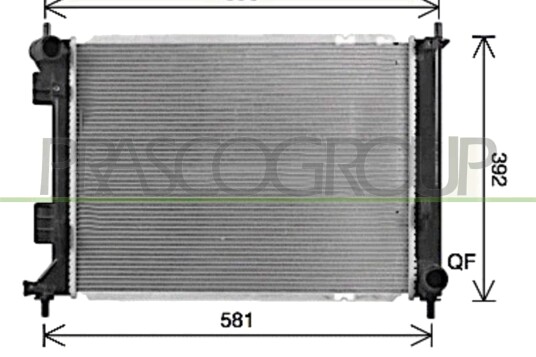 PRASCO HN802R001 Radiator, motorkjøling