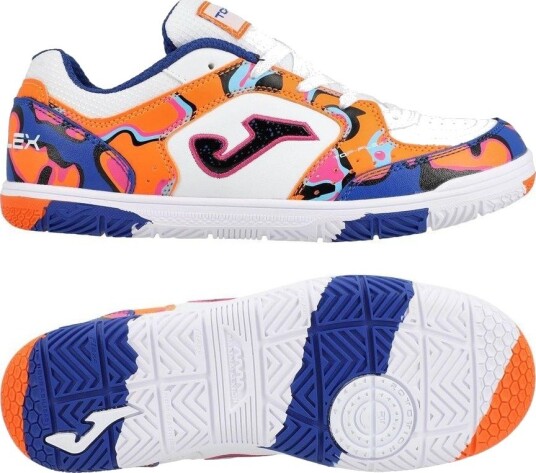 Joma Top Flex In Hvit/oransje Barn Innendørs (Ic) størrelse 38