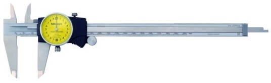 Mitutoyo Skjutmått 505-731 Med Mätur 0-200mm, 0,02mm, 2mm/varv, Flat Sticka