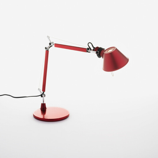 Artemide Tolomeo Micro Skrivebordslampe, Anodized Red Artemide Tolomeo Micro Skrivebordslampe, Anodized Red