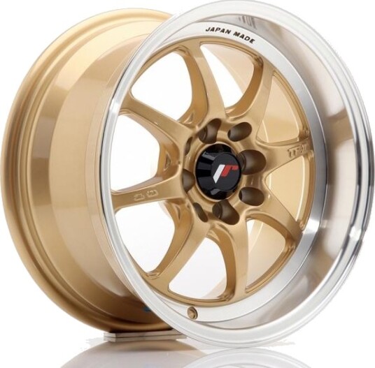 Japan Racing Tf2 Gold Machined Lip 7.5x15 4x100 ET30 B73.1