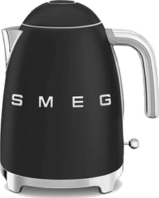 Smeg 1,7L Vannkoker KLF03 Retrodesign Matt Svart Rustfritt Stål 2400W