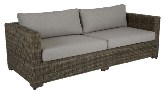 Brafab Ninja 3-pers. Loungesofa m. pute, Beige/Rustikkk