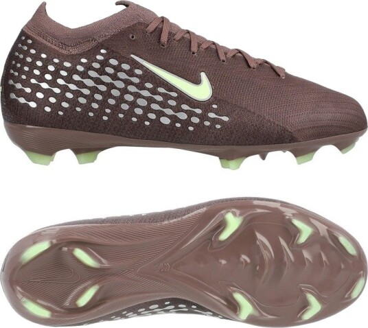 Nike Air Zoom Mercurial Vapor 16 Pro FG Mbappé Personal Edition   Plum Eclipse/Metallisk sølv Barn   Gress (FG) størrelse 35½