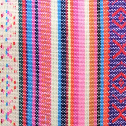 Balsløw Jacquard med meksikanske striper Stoff 715 50cm