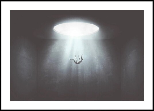 Falling from Hole of Light Plakat Plakat / 100x150cm