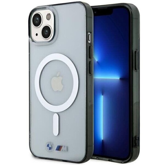 BMW Mobildeksel for iPhone 14 Plus/15 Plus med MagSafe og Transparent Design