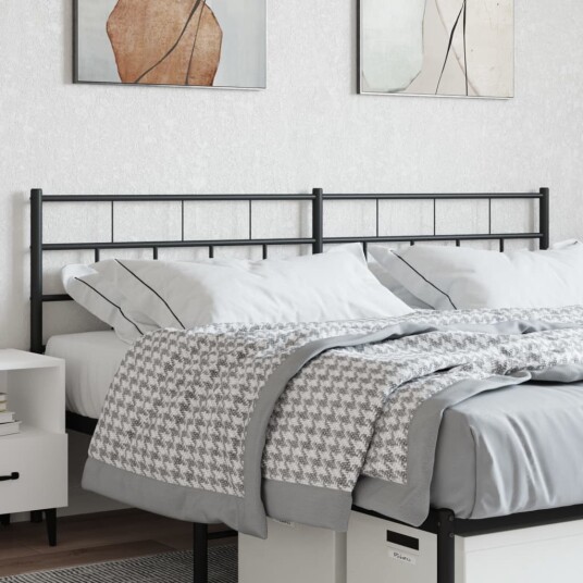 Sengegavl i metall svart 193 cm 8721012188976