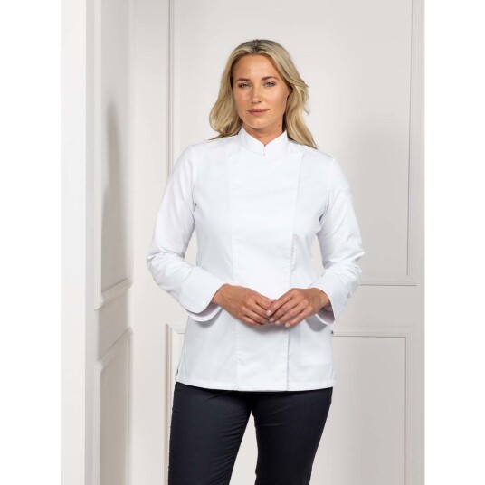 Le Nouveau Chef Kokkejakke Lynn 2XL Hvit - Klassisk Damemodell