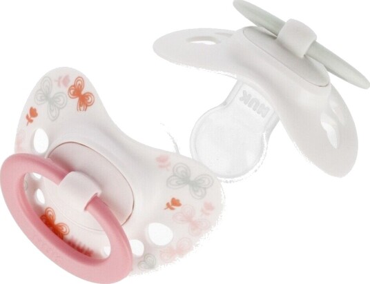 Nuk Signatur Silikone Sut 0/6 måneder 2 stk Lilla/Pink