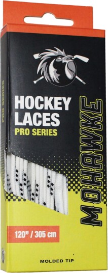 Mohawke Hockey Laces Waxed Laces 1 Pair 23/24 White