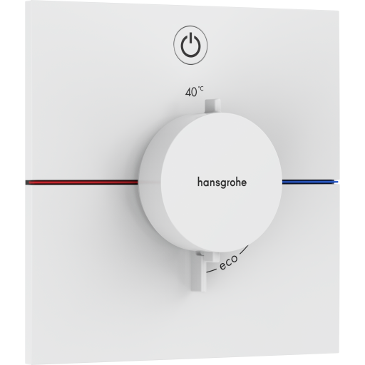 Hansgrohe ShowerSelect Comfort E dusjbatteri, hvit Hansgrohe ShowerSelect Comfort E dusjbatteri, hvit