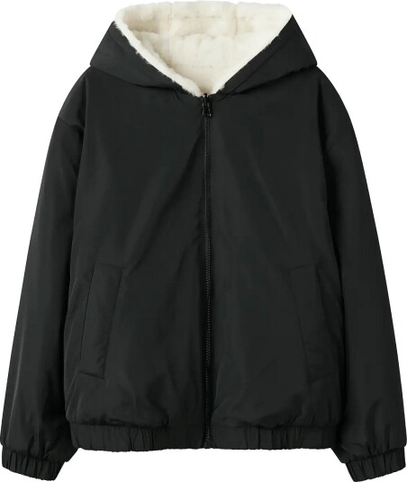 Name It Nkfmaya Bomber Jacket Rev BLACK 122