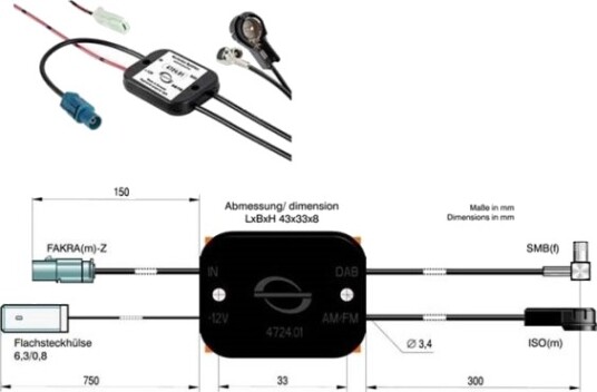 Passiv Fm Og Dab Splitter