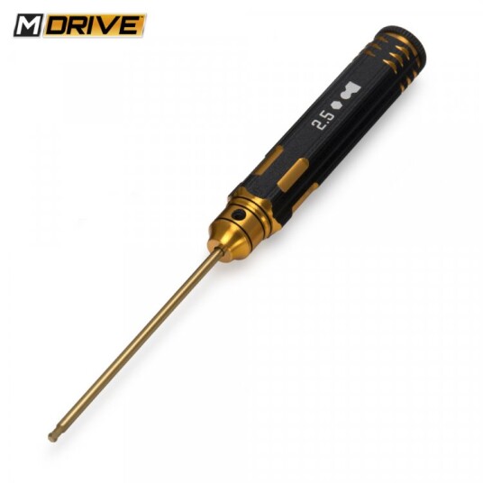 M-drive 23025 Pro TiN Allen Wrench Ball Hex Tool 2.5mm