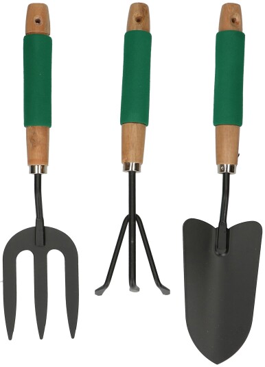 Kinzo Soft Grip Hageredskapsett 3 deler