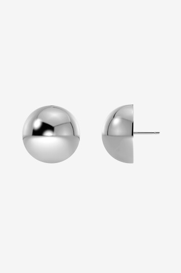 Edblad   Øredobber Bead Studs Steel   Sølv