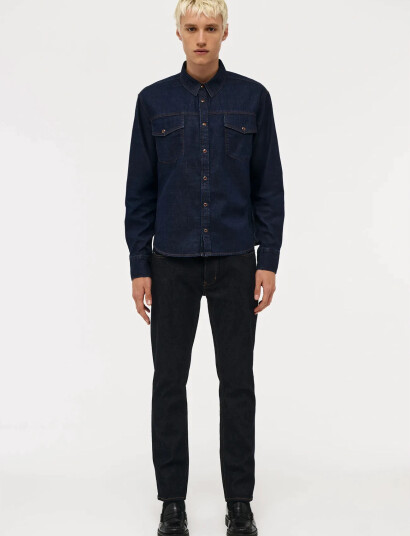 NEUW Denim Overshirtindigo - Navy - L