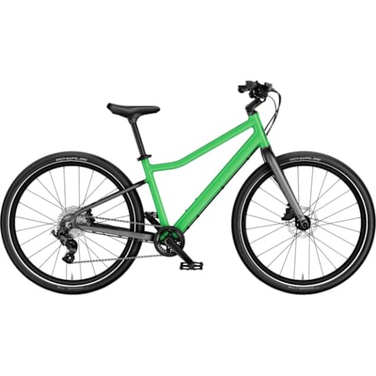 Woom Explore 5 Barnesykkel 24" Jungle Green med Skivebremser og 8 Gir
