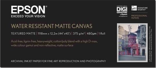 Epson - Matt - Rull (111,8 Cm X 12,2 M) 1 Rull(Er) Lerretspapir - For Stylus Pro 11880, Pro 98Xx Surecolor Sc-P10000, P20000, P8000, P9000, P9500, T7000, T7200