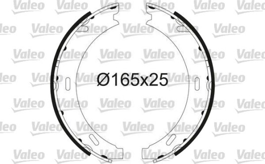 Bremseskosett håndbrems VALEO 564218