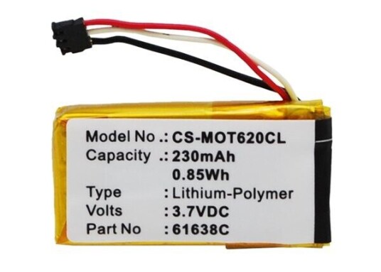 Motorola IT6-2 batteri (230 mAh 3.7 V)