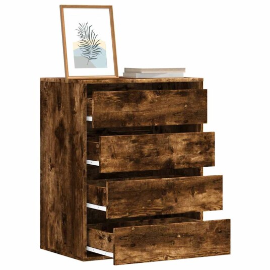  Kommode røkt eik 60x41x76 cm konstruert tre