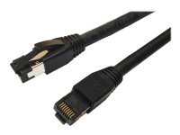 MicroConnect - Koblingskabel - RJ-45 (hann) til RJ-45 (hann) - 50 cm - S/FTP - CAT 8.1 - halogenfri, uten hindringer - svart