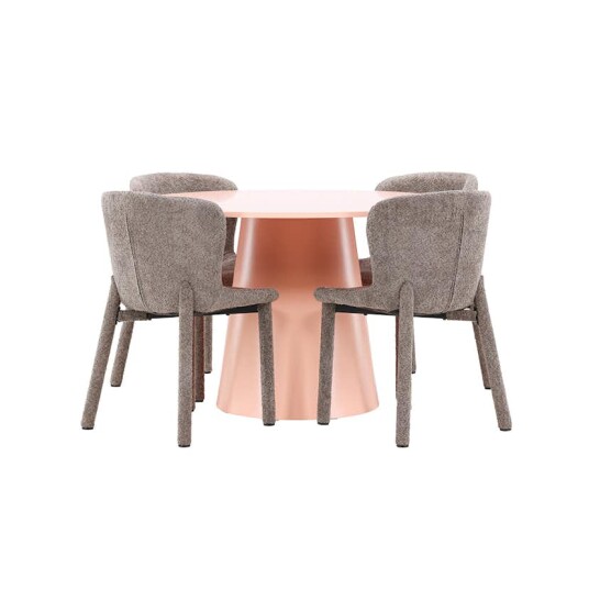 Spisegruppe Venture Home Lanzo Ø120 cm med 4st Astoria Spisestoler
