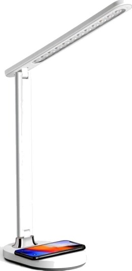 Platinet Skrivebordslampe Med Trådløs Lader Pdl081w 18W Qi Hvit 45244