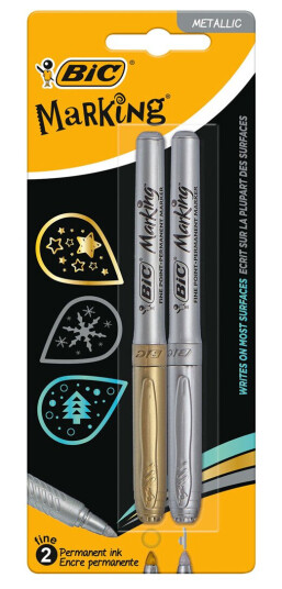 BIC Intensity Metallic Gold & Silver 2-pack