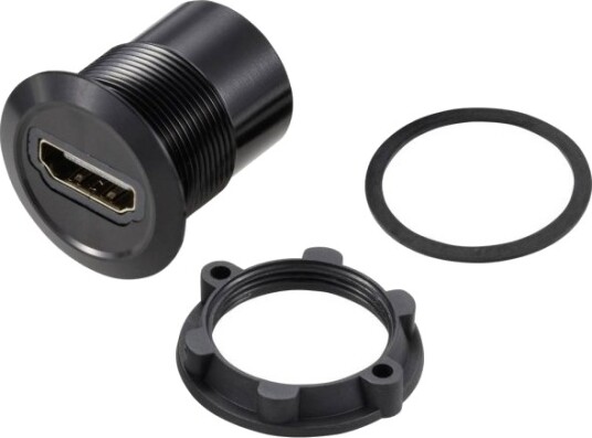 Tru Components Tc 11980464 Hdmi Paneladapter Hdmi Tilkobling Hdmi Til Hdmi Sort 1 Stk.