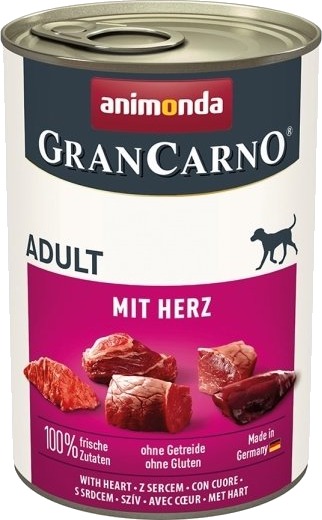 Animonda Adult Grancarno Mit Herz Vådfoder Til Hunde 400 G