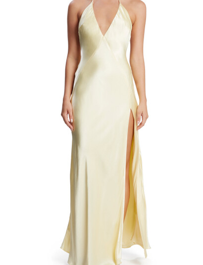 Bardot Yve Halter Dress - Yellow - 40