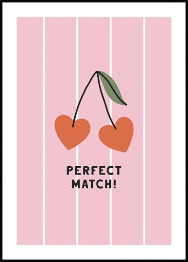 Cherry Love Duo Plakat Plakat / 70x100cm