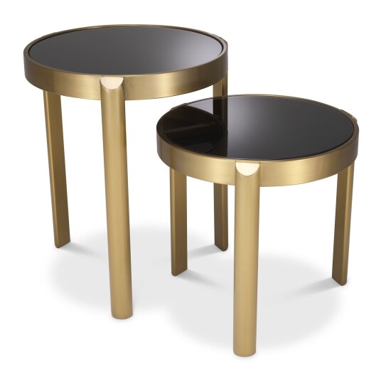 Buena avlastningsbord brushed brass 2-set Buena avlastningsbord brushed brass 2-set