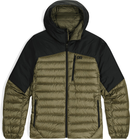 Outdoor Research Men's Helium Down Hoodie Ranger Green/Black S
