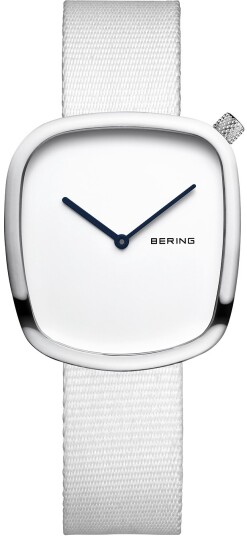 Bering Dameklokke 18034 007 Classic Hvit/Tekstil Ø30 mm