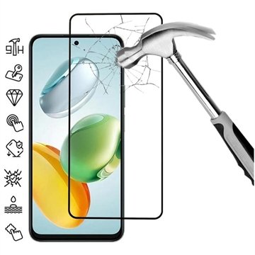 Honor 200 Smart/X7c 4G/5G Full Cover Beskyttelsesglass Svart Kant