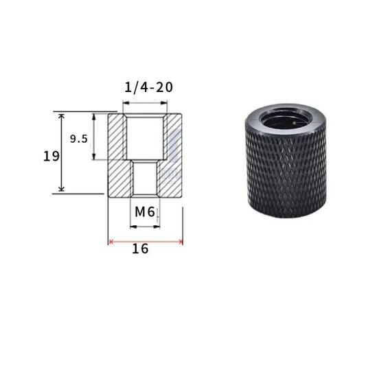 INF 5-pack 1/4 tommers hunn- til M8 M6