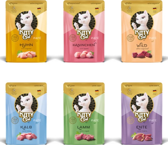Kitty Cat våtfôr Paté Våtfôr Blandet Pakke I 6 Varianter 6x85 g