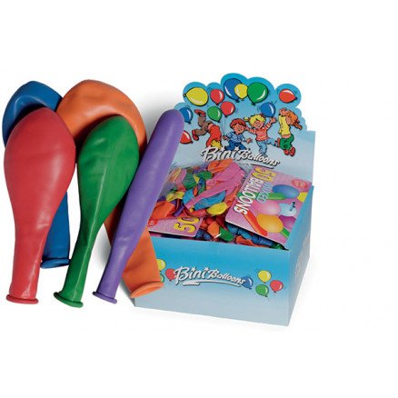 Bini Balloons Bini Balloons Ballonger runde flens Ass farger 50 stk