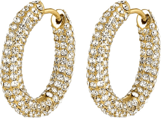 Bud To Rose Iris Crystal Earring Clear/Gold Gold ONE SIZE Bud To Rose Iris Crystal Earring Clear/Gold Gold ONE SIZE