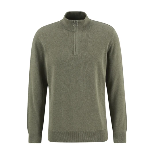Barbour Men's Cotton Half Zip Smokey Olive S Barbour Men's Cotton Half Zip Smokey Olive S